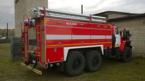 Новую пожарную машину направили в Знаменку
