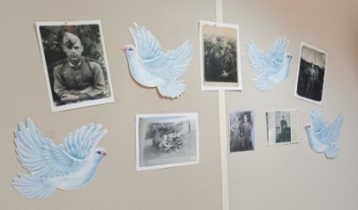 В ОСФР по Хакасии открыли Стену Памяти с портретами участников Великой Отечественной войны